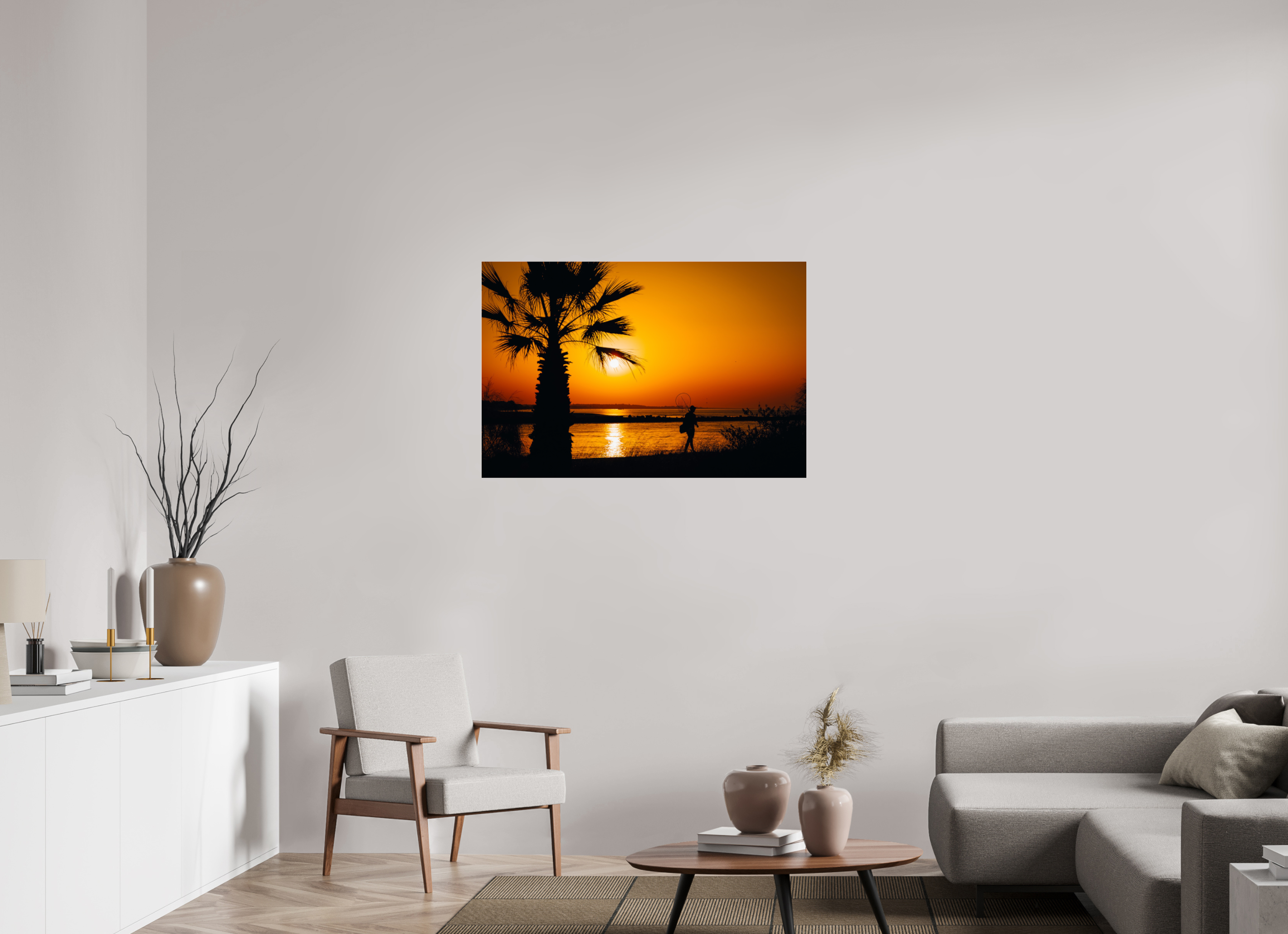 105 x 70 cm, Photo Print Under Acrylic Glass Spanish Sunrise III
