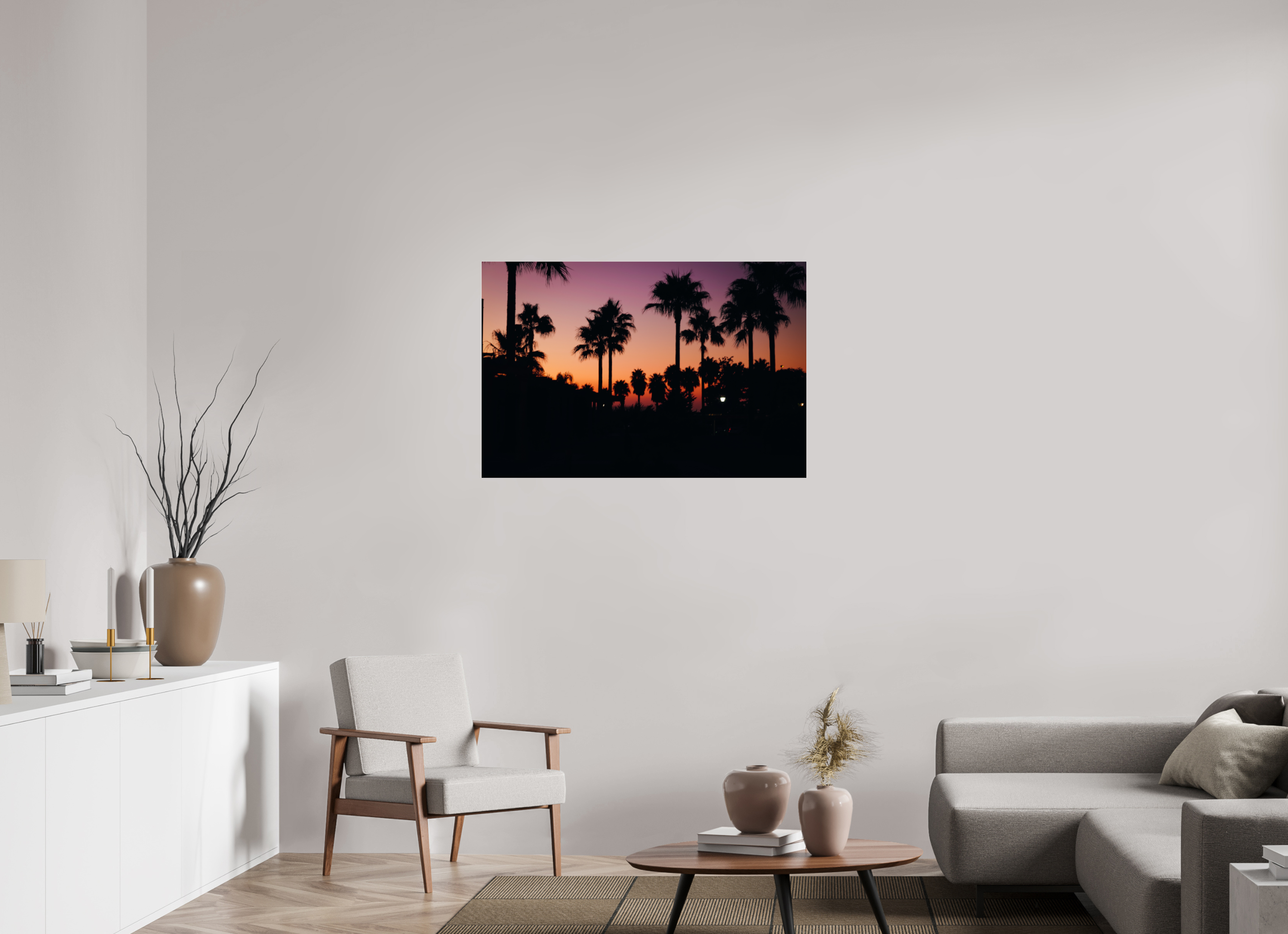 105 x 70 cm, Photo Print Under Acrylic Glass Spanish Sunset II