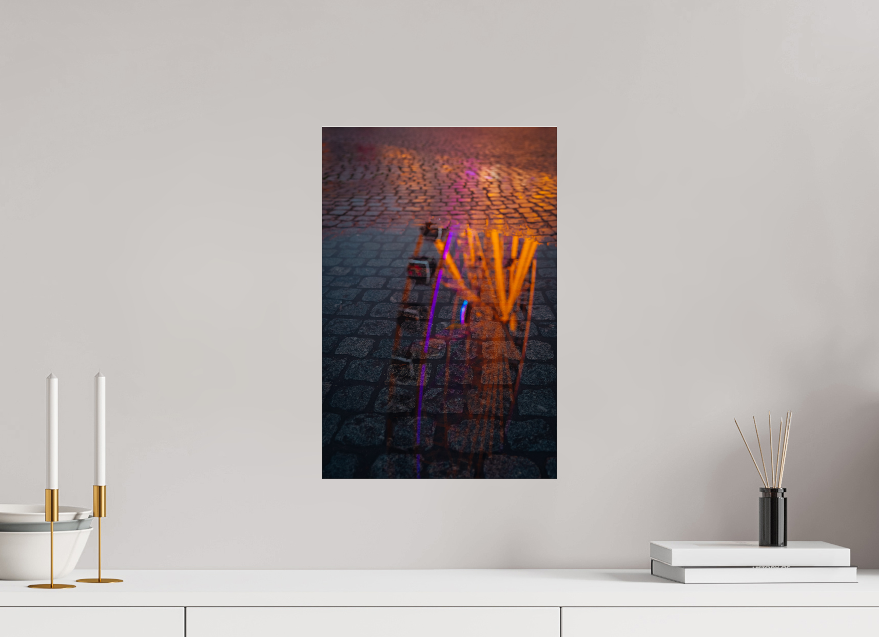 30 x 45 cm, Photo Print Under Acrylic Glass Ferris Wheel pink II