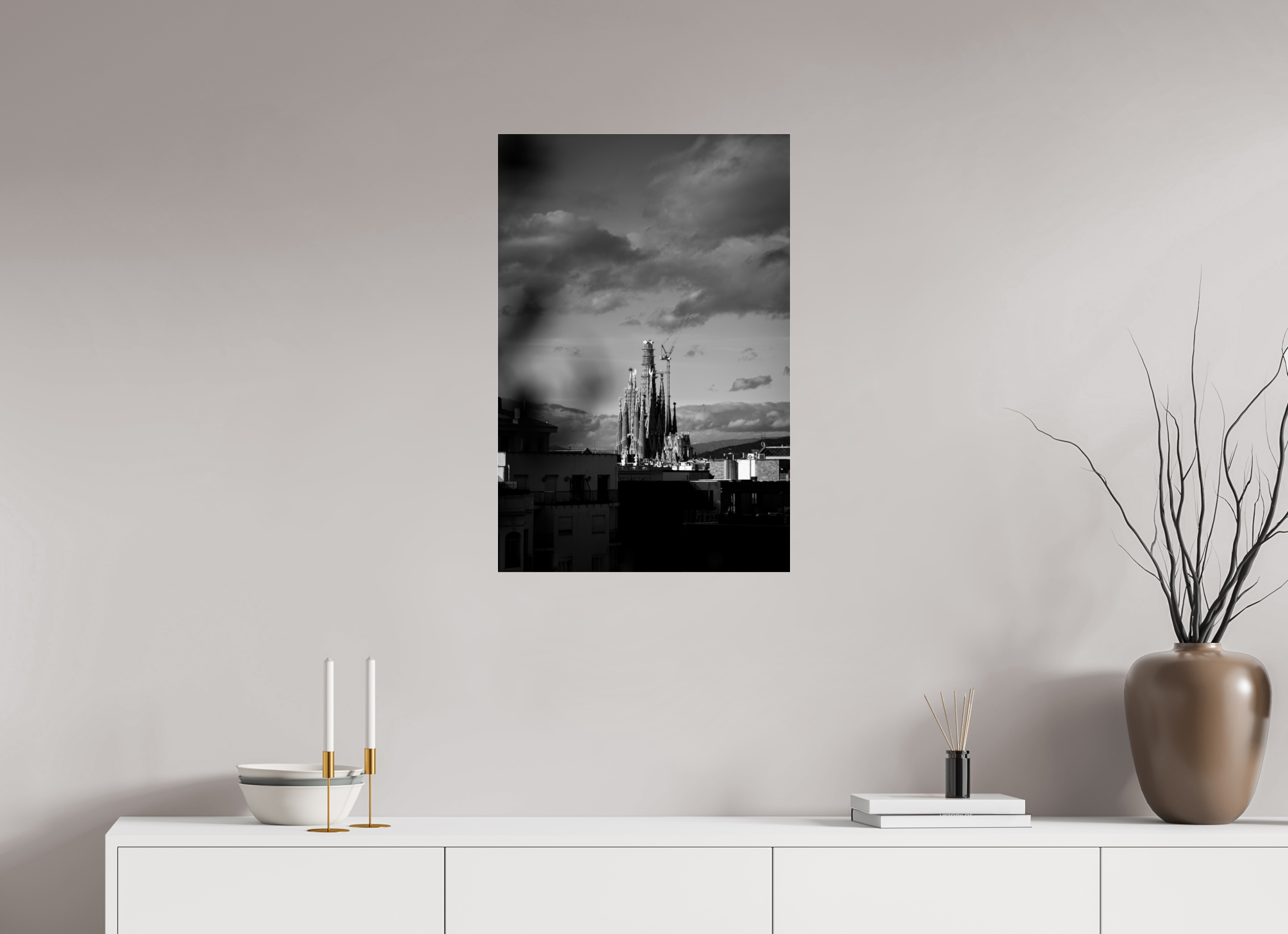 50 x 75 cm, Photo Print Under Acrylic Glass Barcelona II