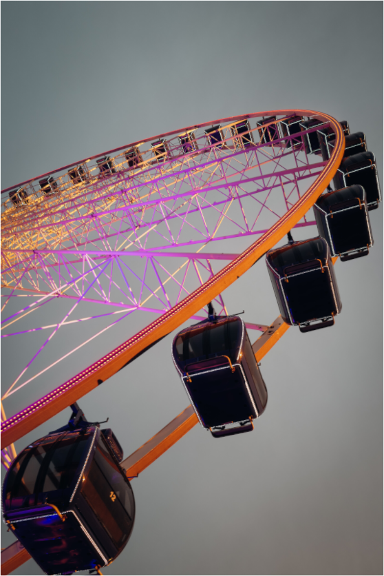 Main image Ferris Wheel pink I