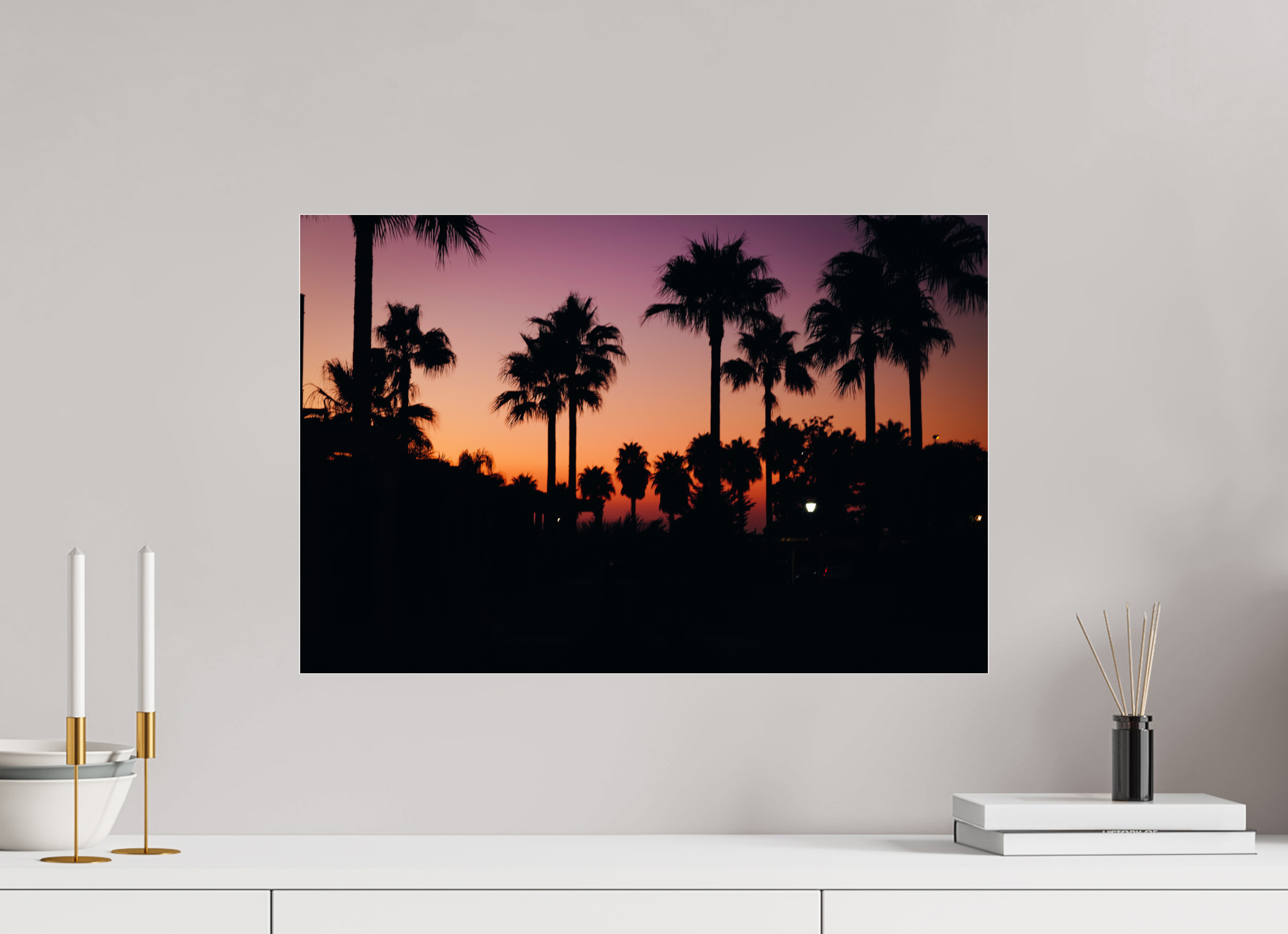 60 x 40 cm, Photo Print Under Acrylic Glass Spanish Sunset II