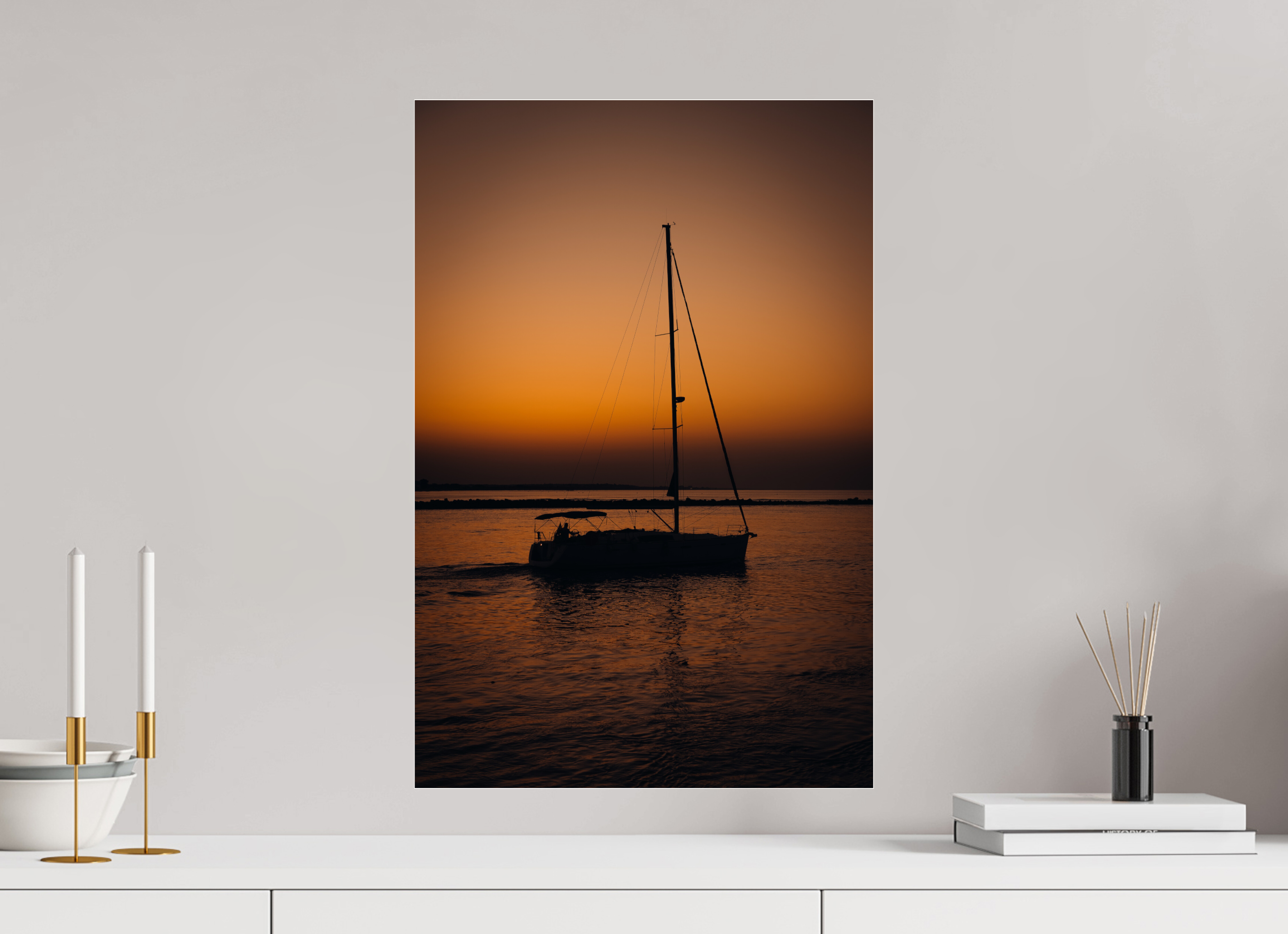 40 x 60 cm, Photo Print Under Acrylic Glass Spanish Sunrise II