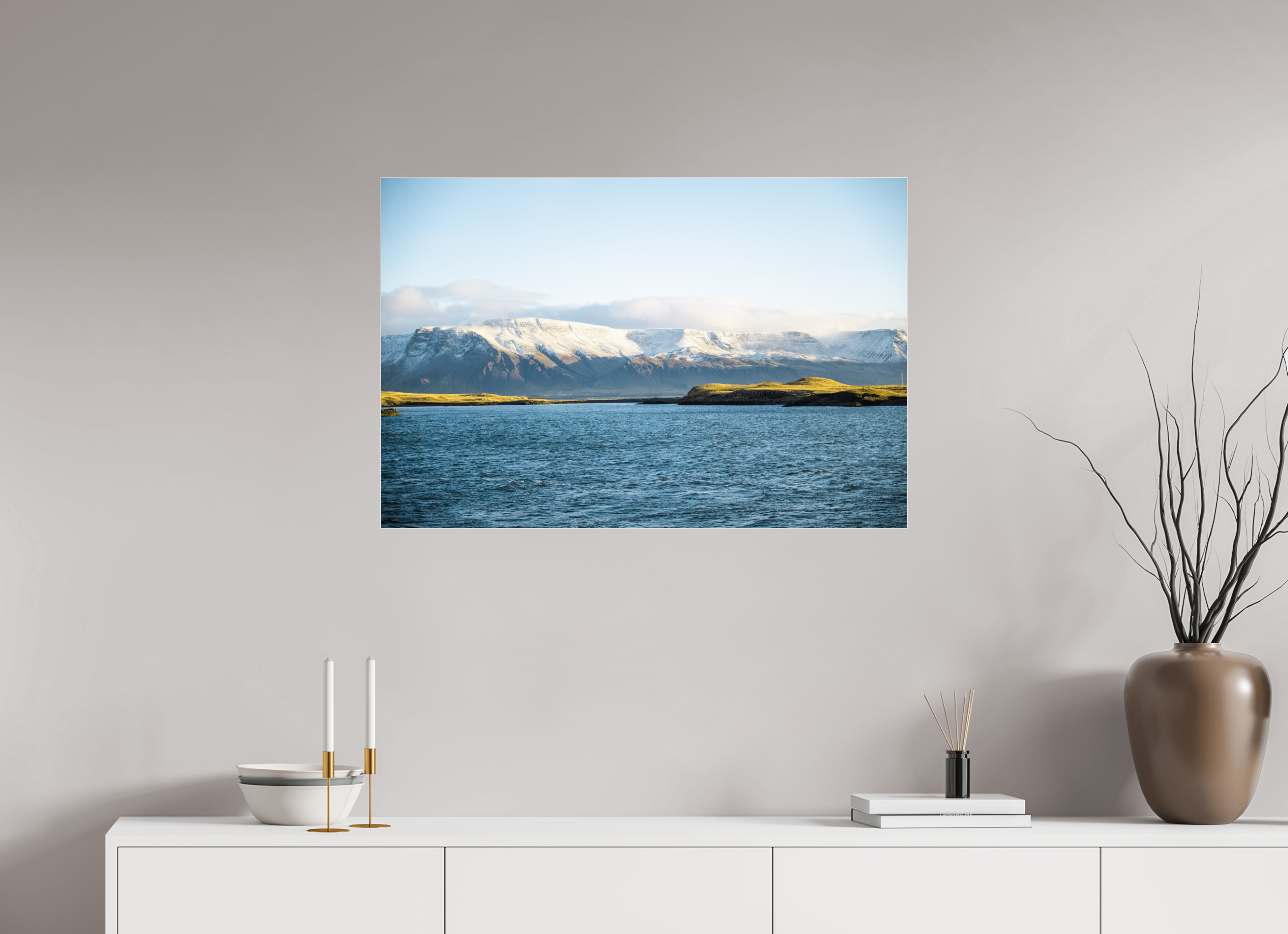 90 x 60 cm, Photo Print Under Acrylic Glass Winter is coming I