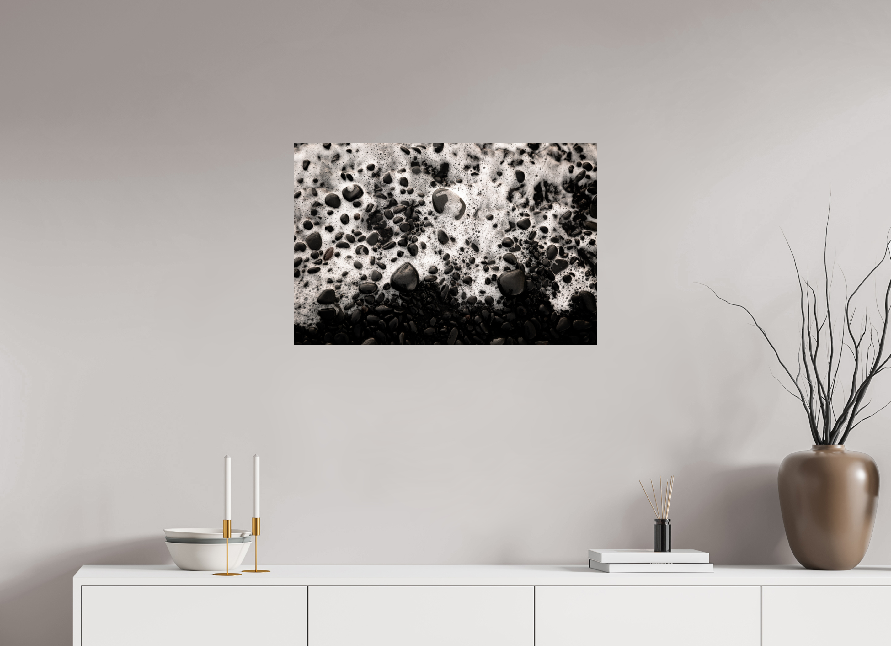 75 x 50 cm, Photo Print Under Acrylic Glass Stones III