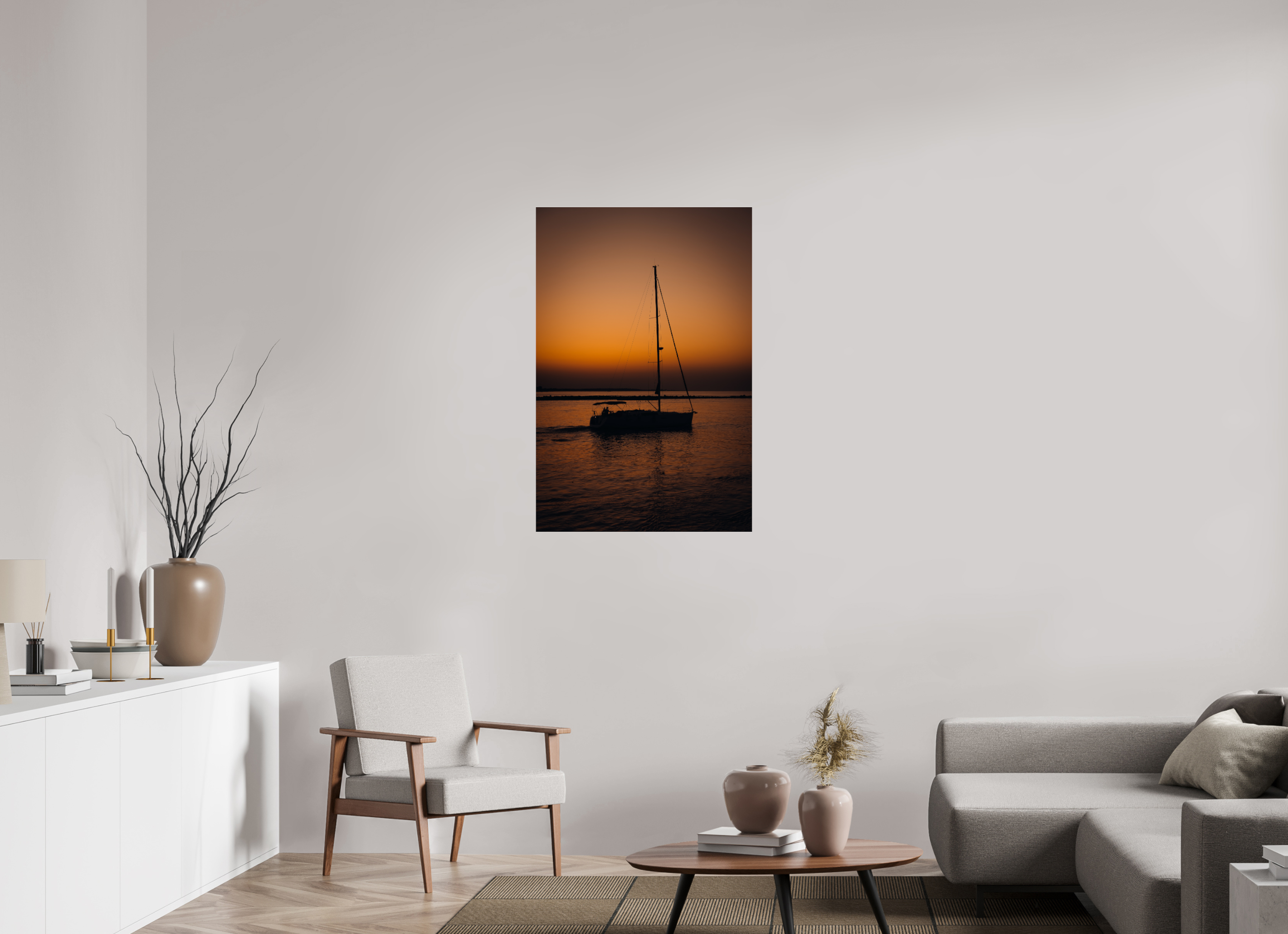 70 x 105 cm, Photo Print Under Acrylic Glass Spanish Sunrise II
