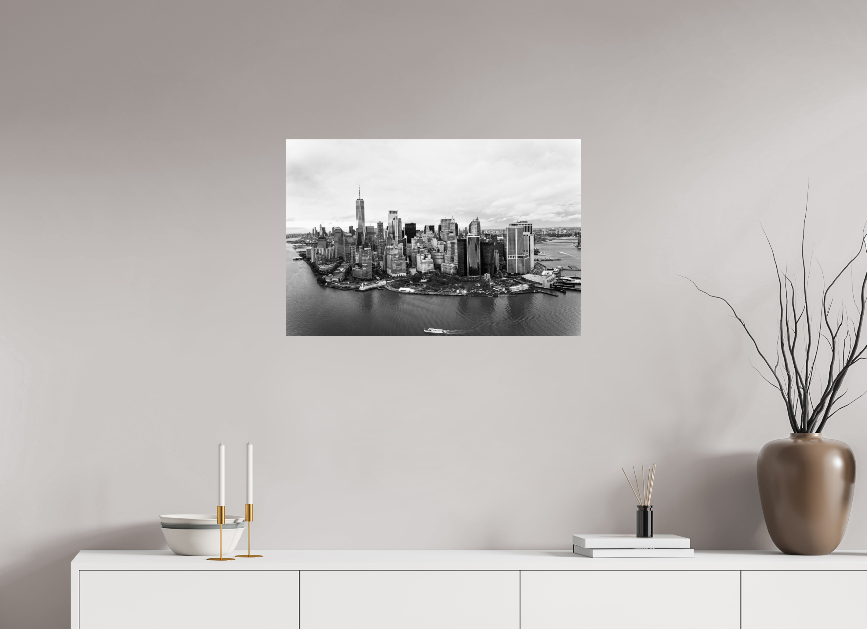 75 x 50 cm, Photo Print Under Acrylic Glass Manhattan II