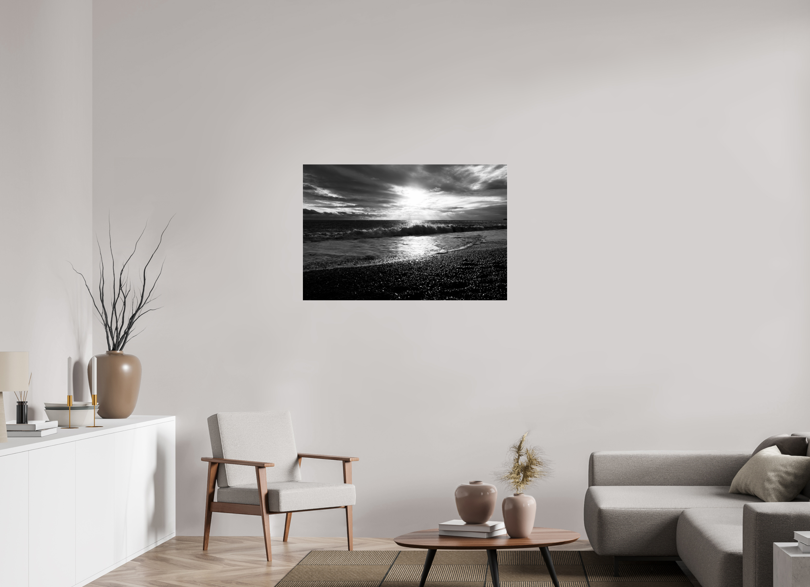 105 x 70 cm, Photo Print Under Acrylic Glass Waves I