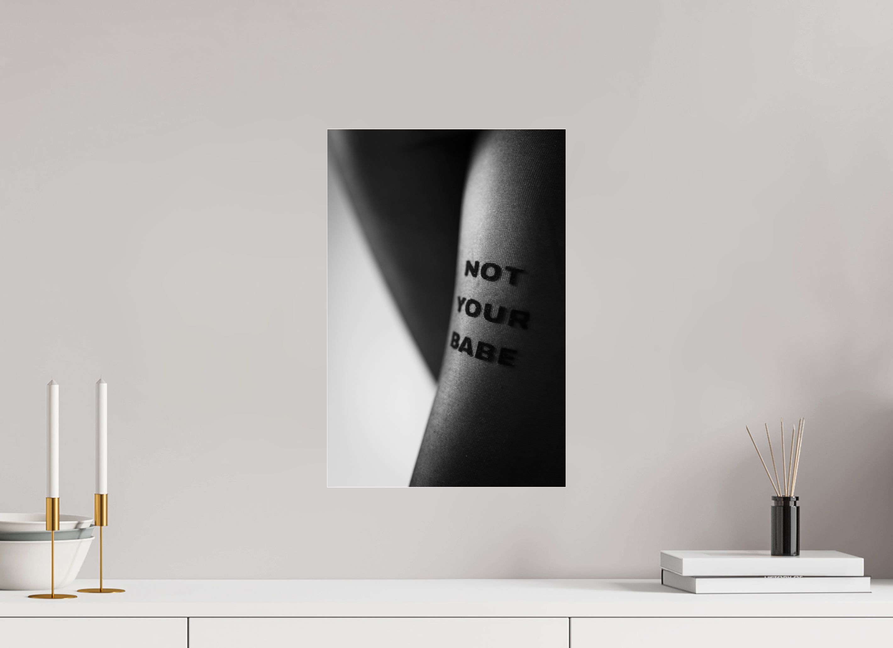 30 x 45 cm, Photo Print Under Acrylic Glass Not your babe