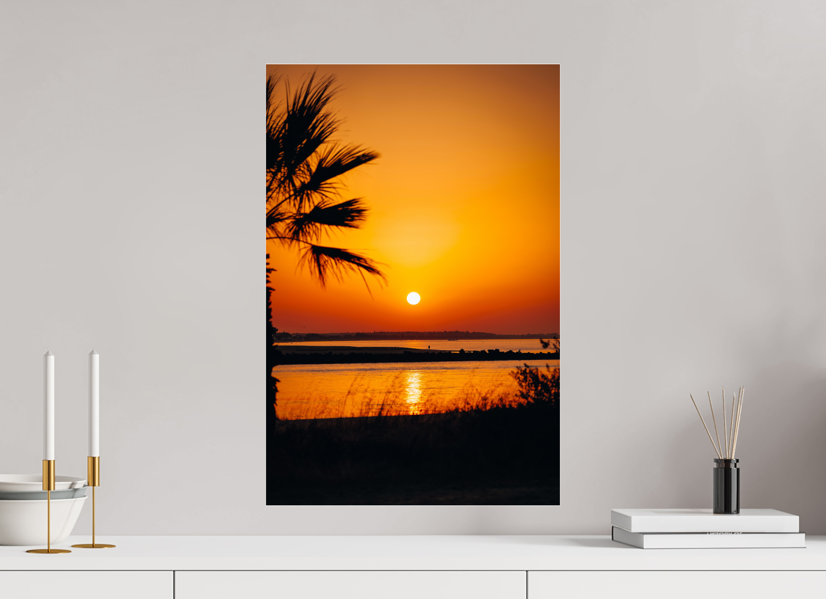 40 x 60 cm, Photo Print Under Acrylic Glass Spanish Sunrise I