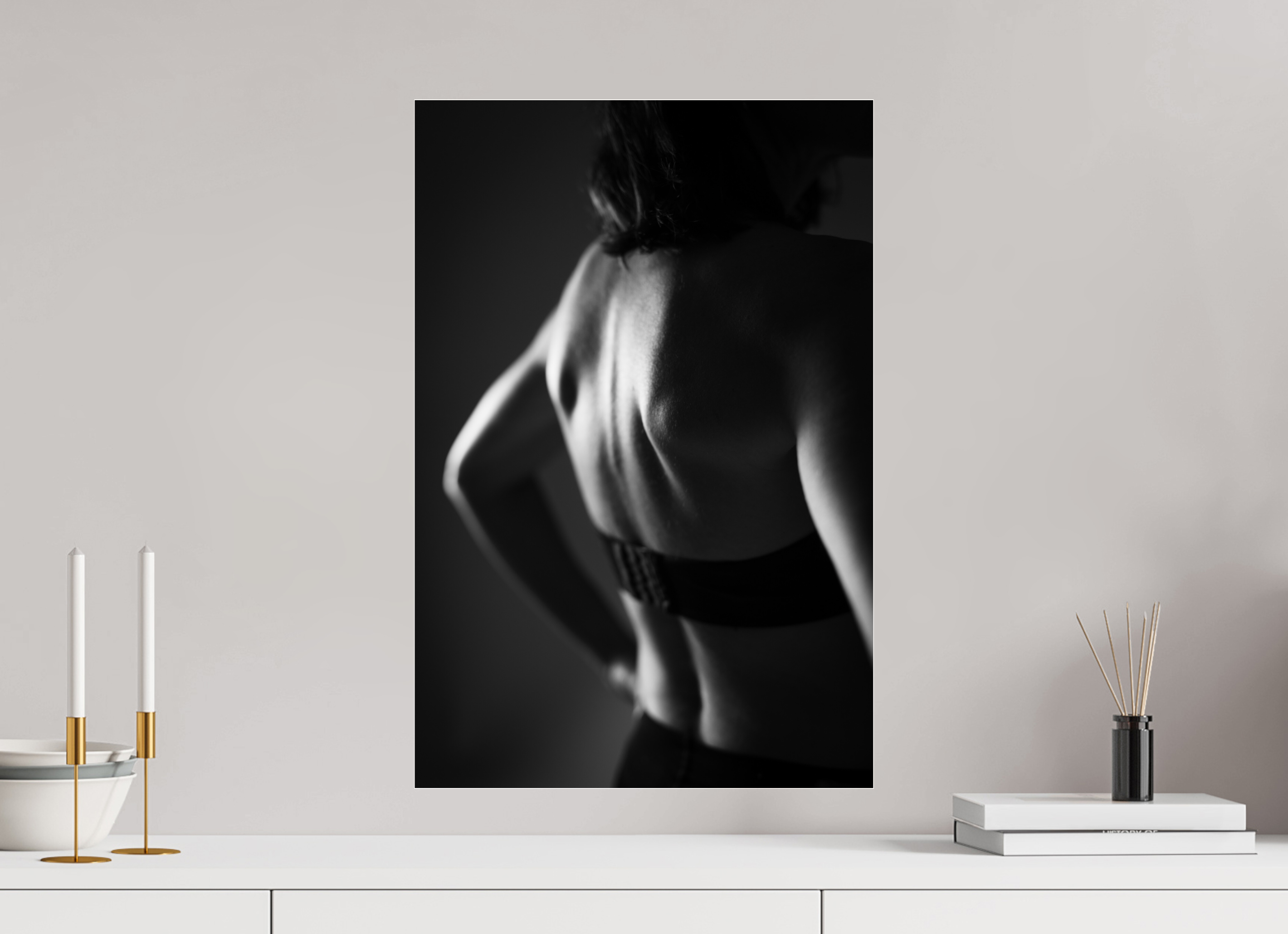 40 x 60 cm, Photo Print Under Acrylic Glass Dark Spine