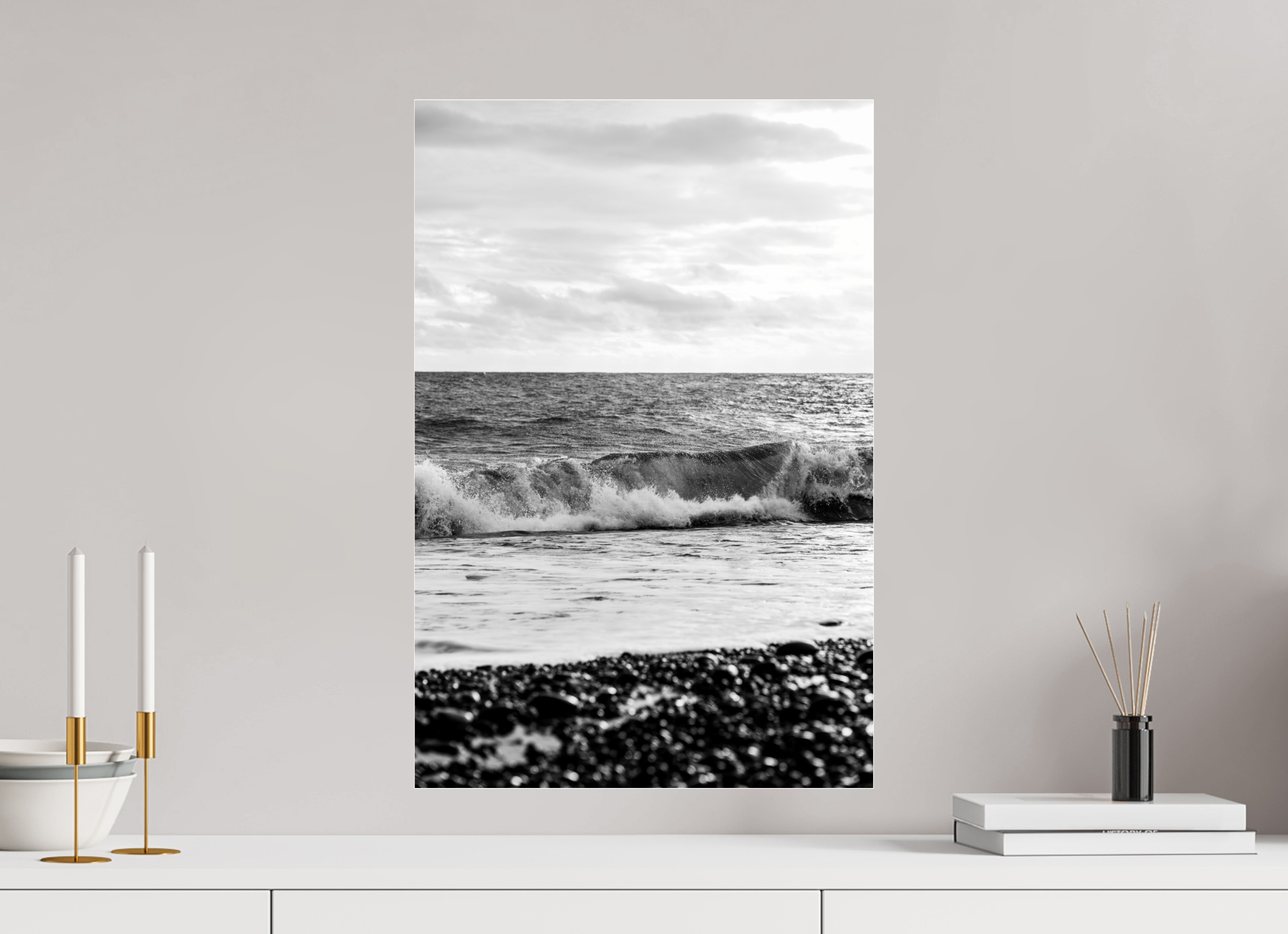 40 x 60 cm, Photo Print Under Acrylic Glass Waves II