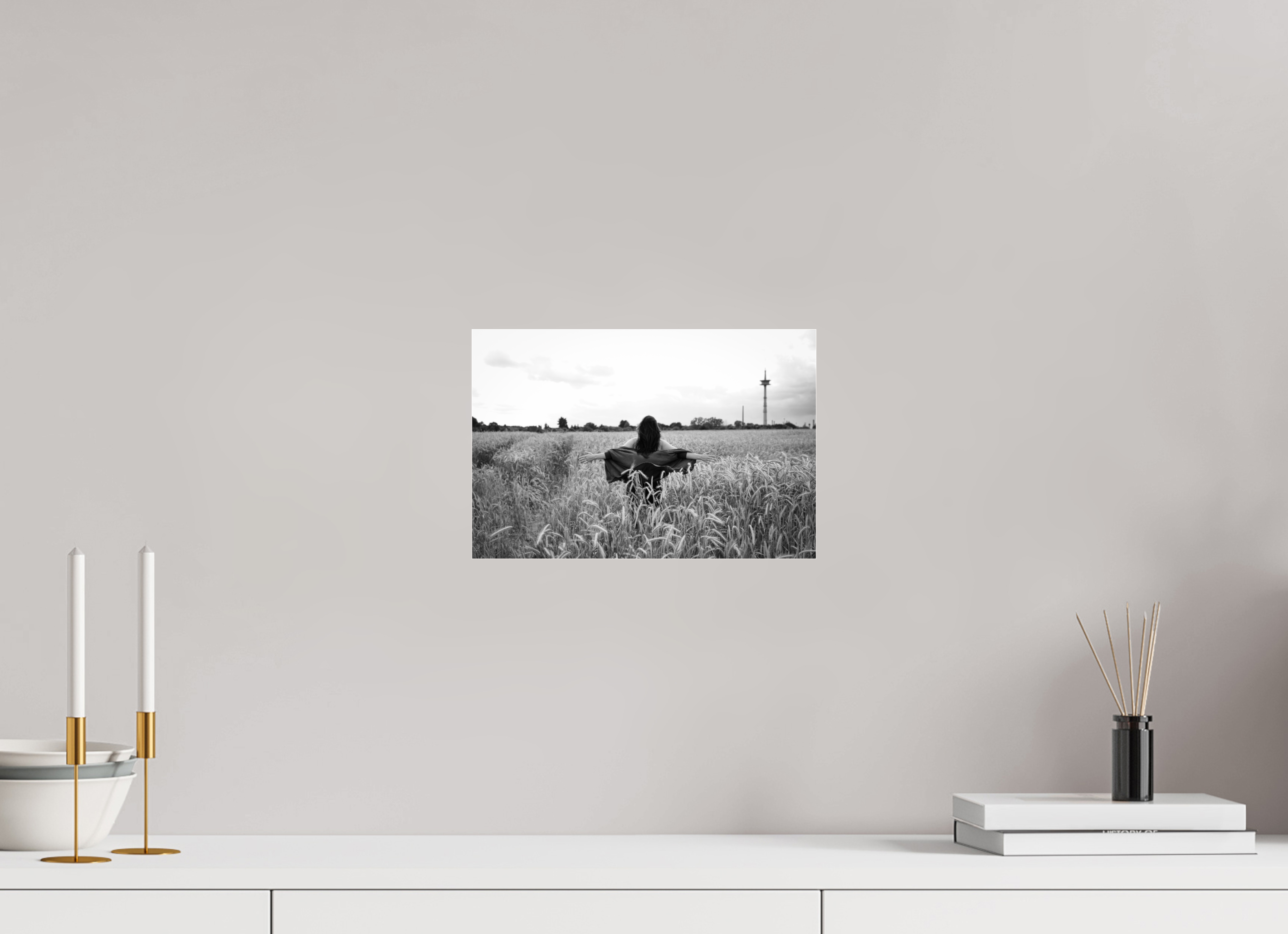 30 x 20 cm, Photo Print Under Acrylic Glass Facing Wind