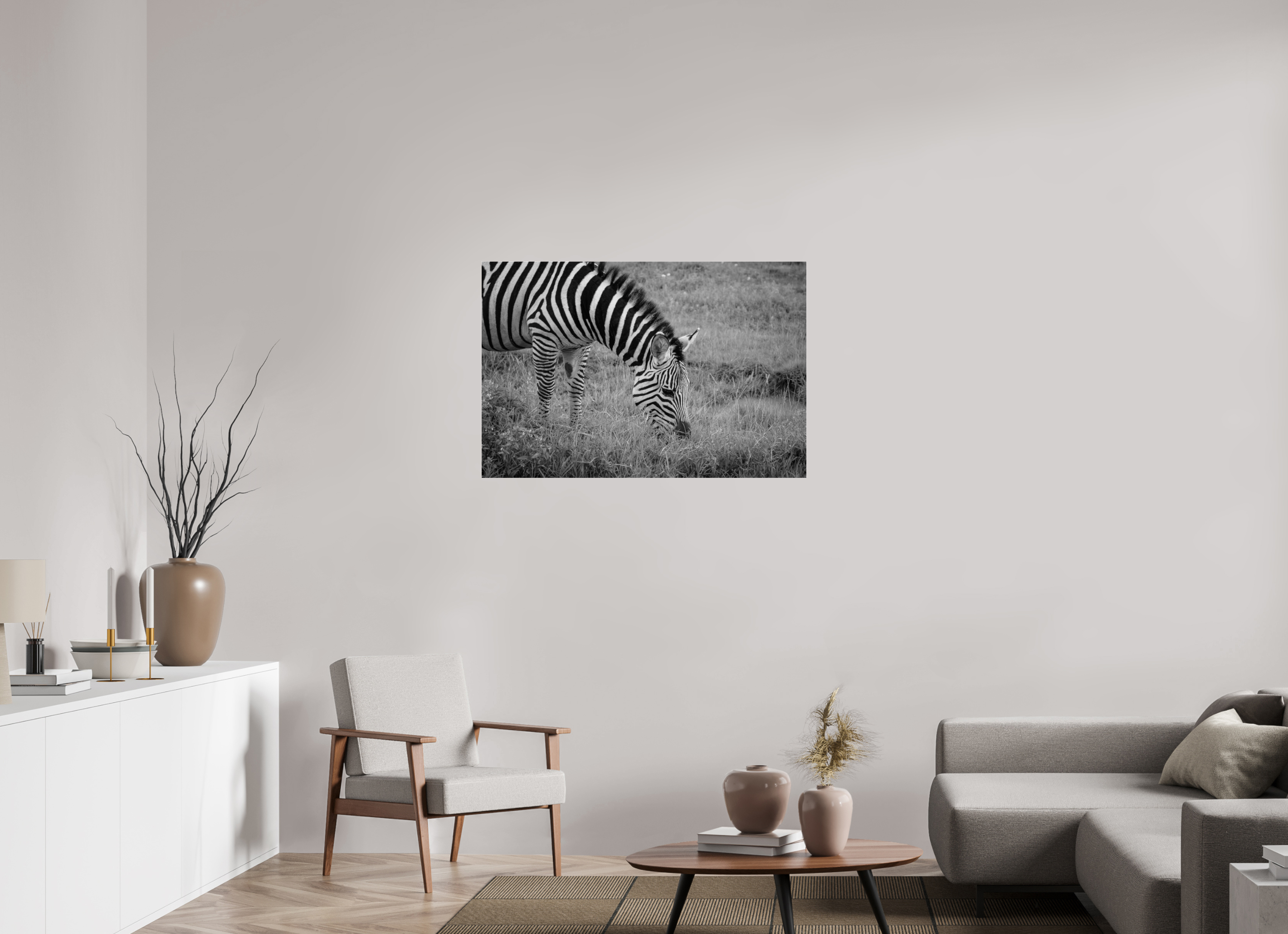105 x 70 cm, Photo Print Under Acrylic Glass Striped I