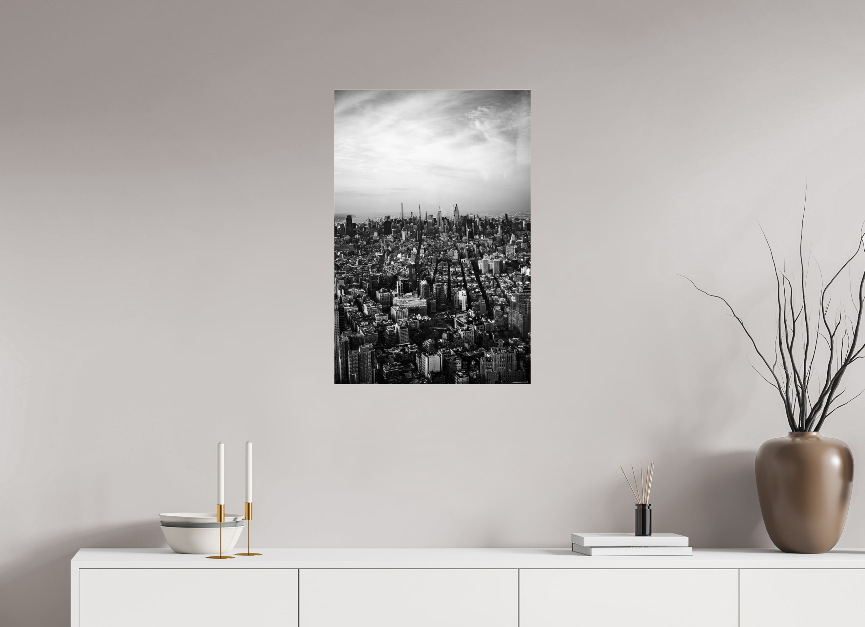 50 x 75 cm, Photo Print Under Acrylic Glass Manhattan I