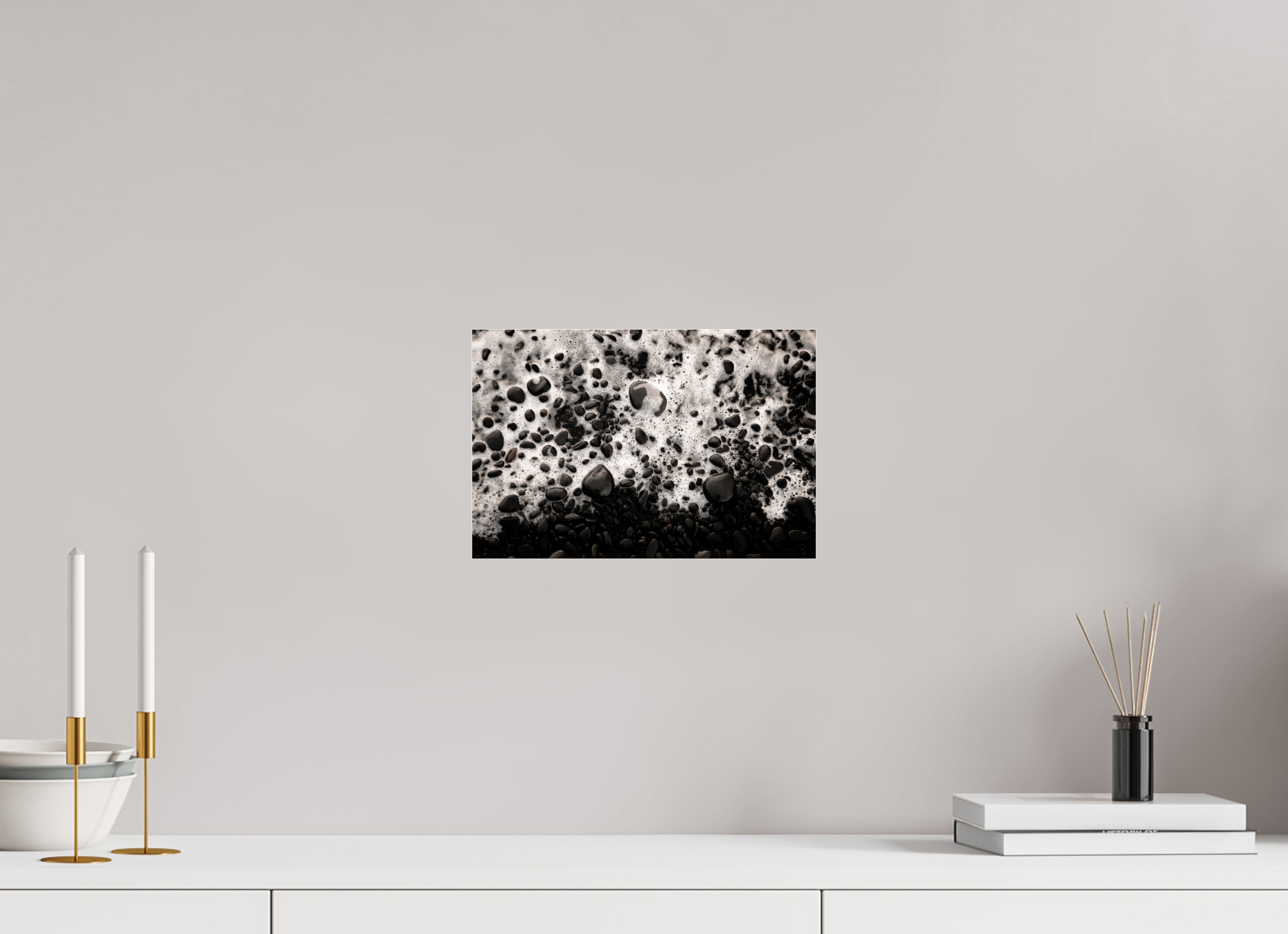 30 x 20 cm, Photo Print Under Acrylic Glass Stones III