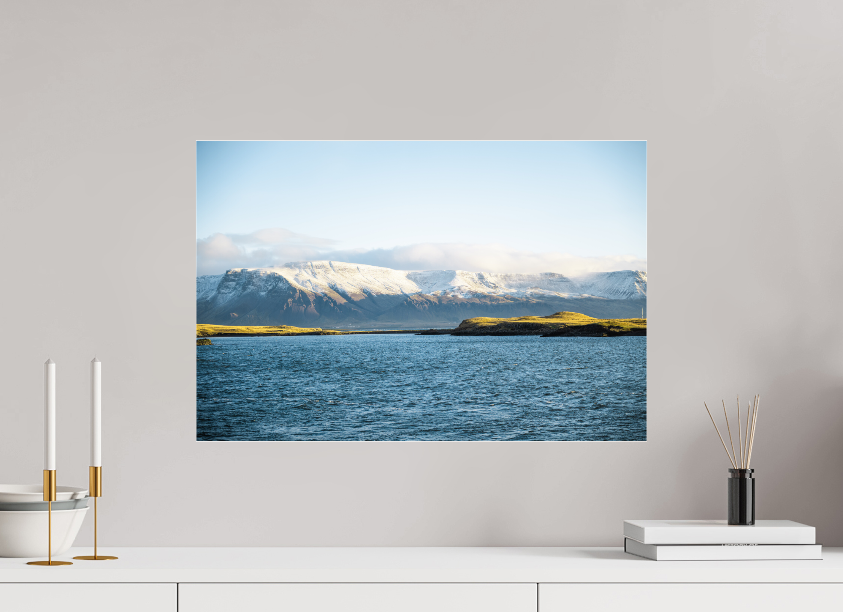 60 x 40 cm, Photo Print Under Acrylic Glass Winter is coming I