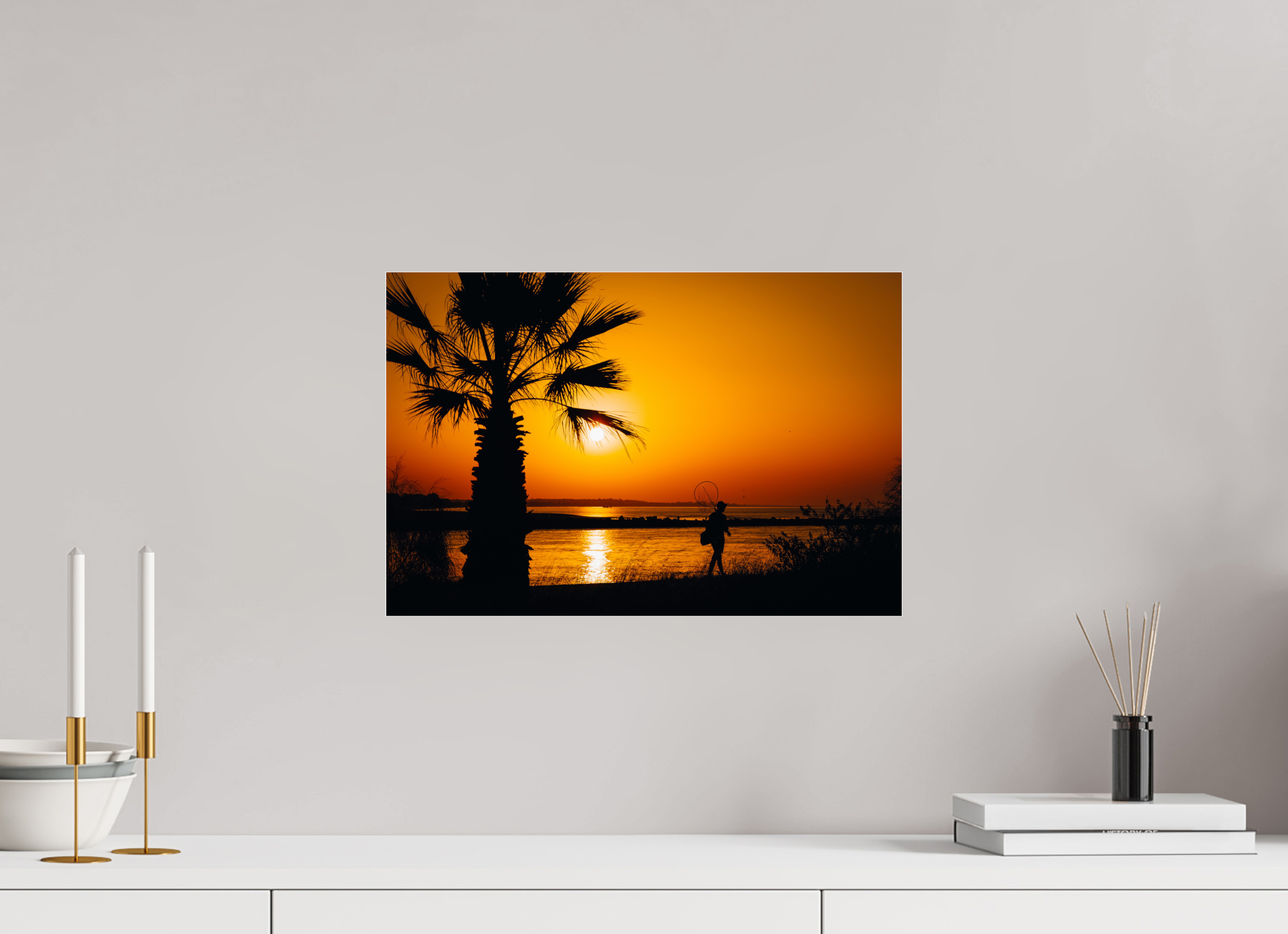 45 x 30 cm, Photo Print Under Acrylic Glass Spanish Sunrise III