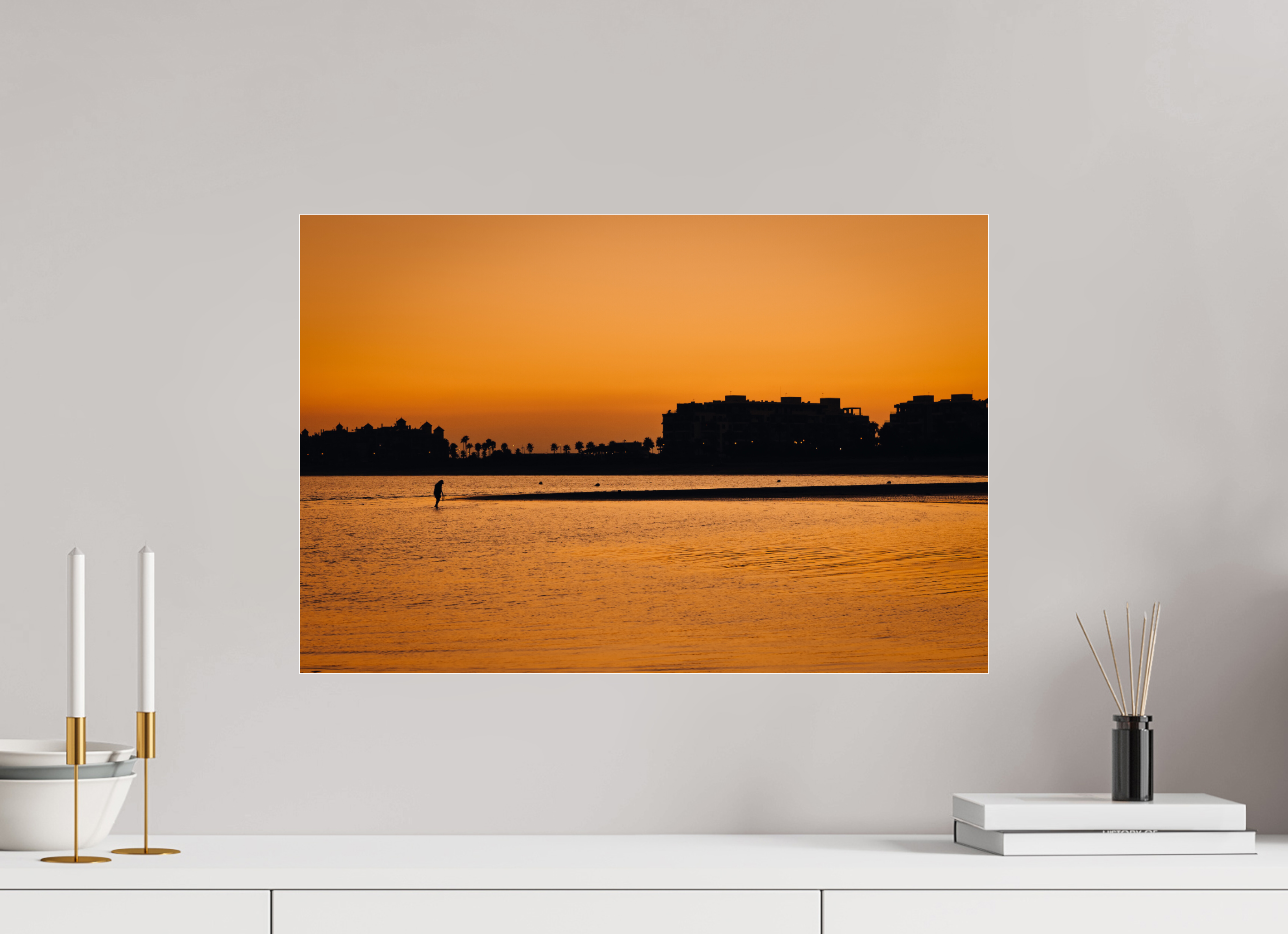 60 x 40 cm, Photo Print Under Acrylic Glass Spanish Sunset I