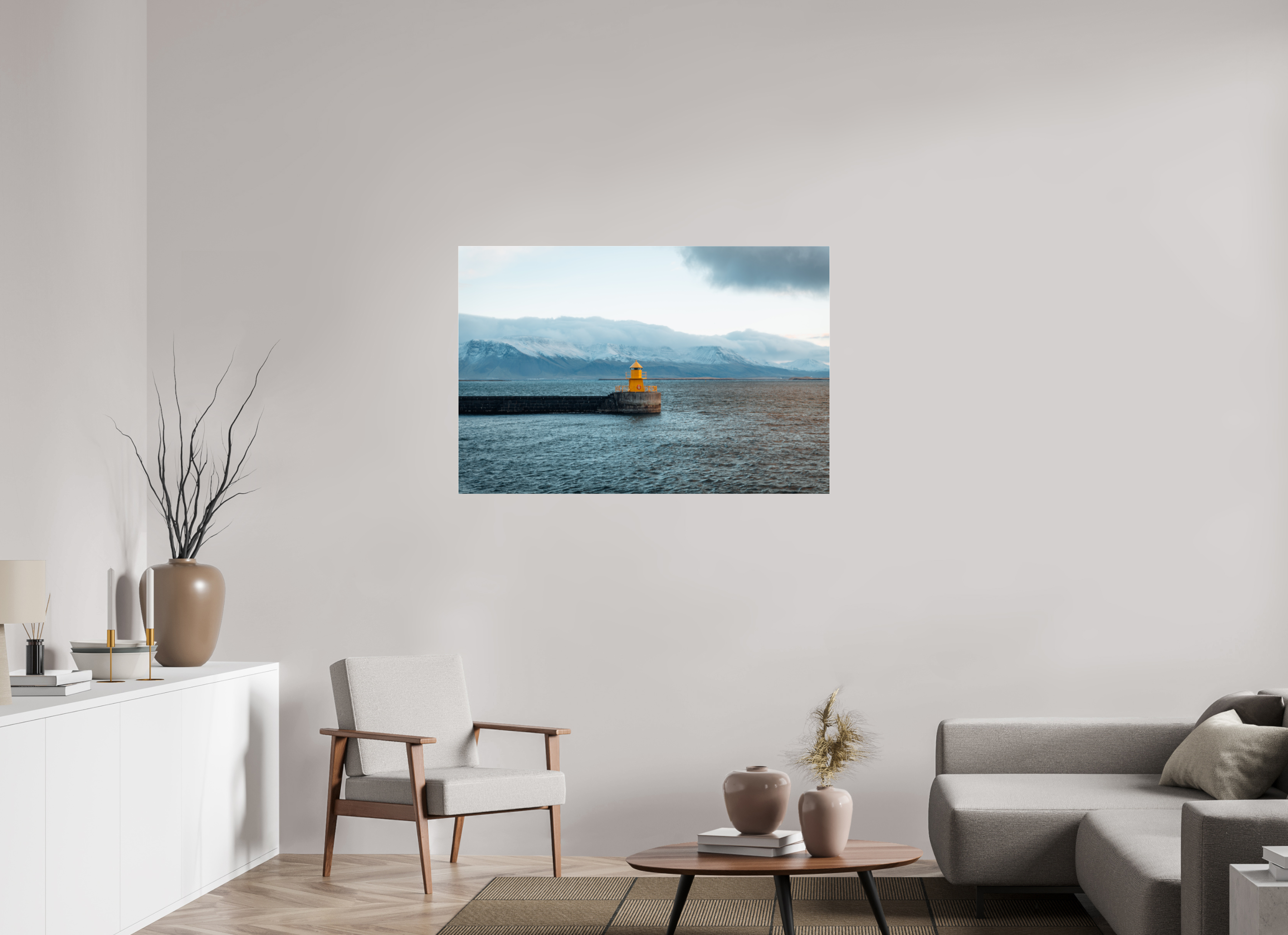120 x 80 cm, Photo Print Under Acrylic Glass Lighthouse on acrylic glass