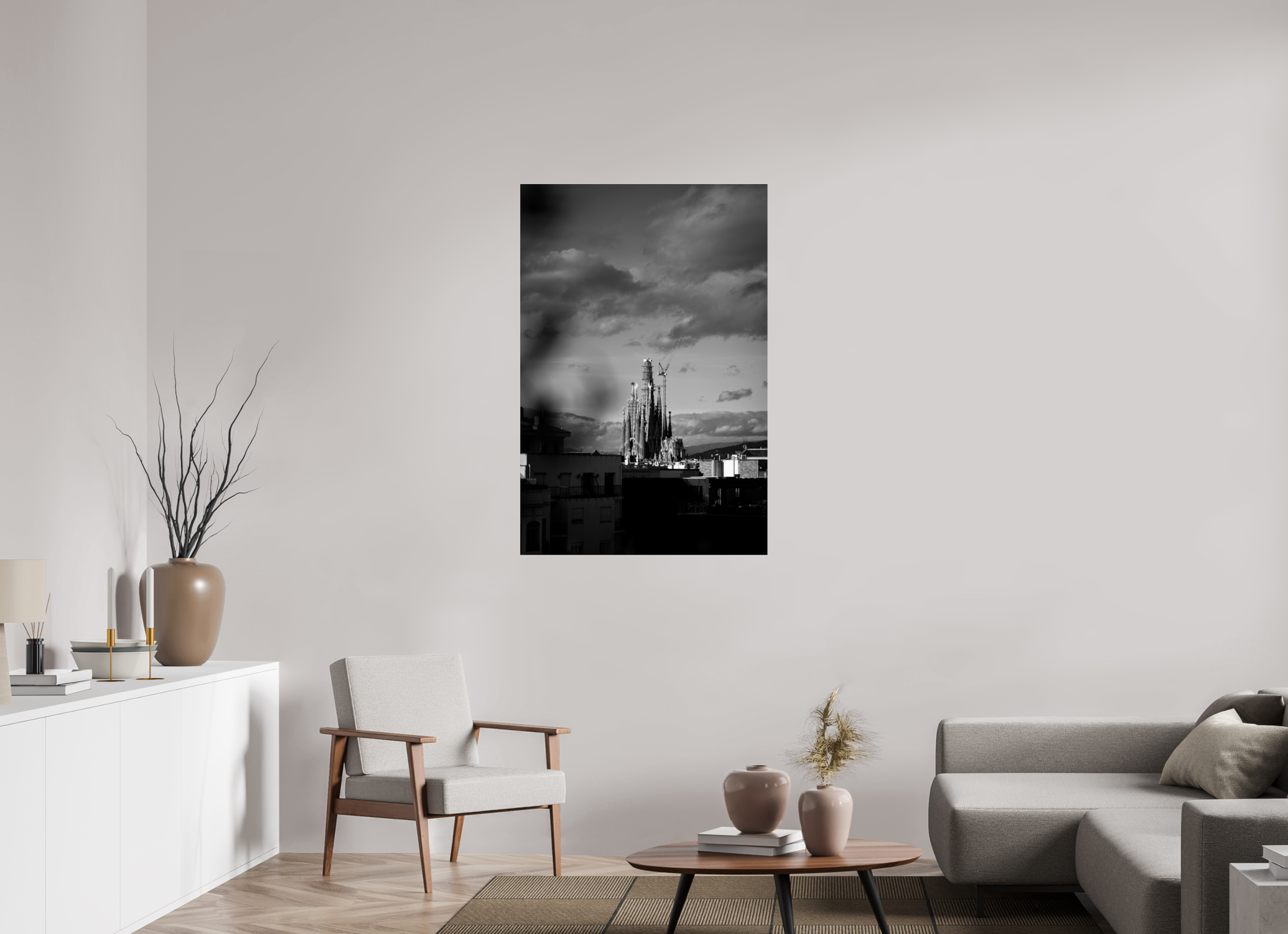 80 x 120 cm, Photo Print Under Acrylic Glass Barcelona II