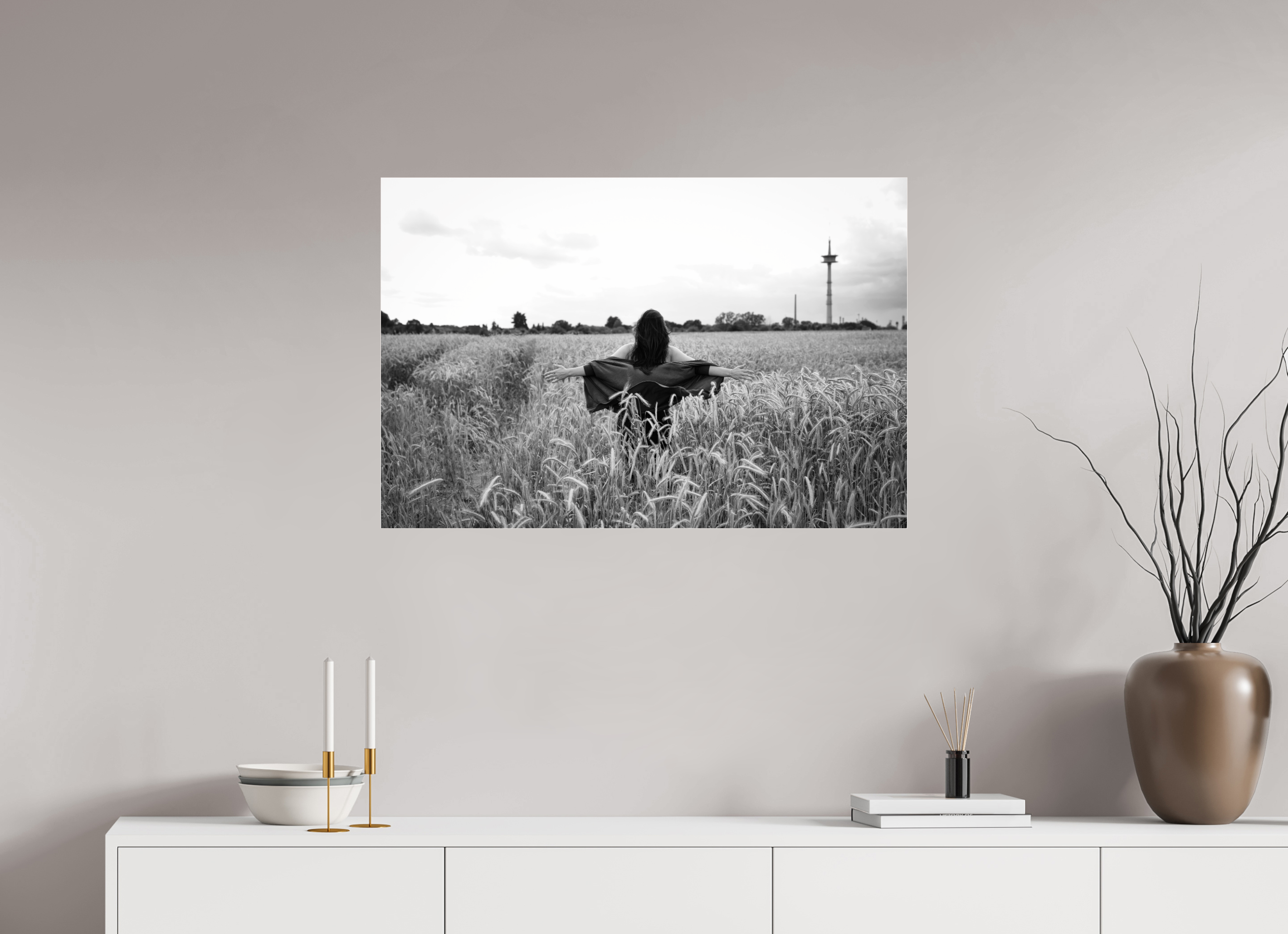 90 x 60 cm, Photo Print Under Acrylic Glass Facing Wind