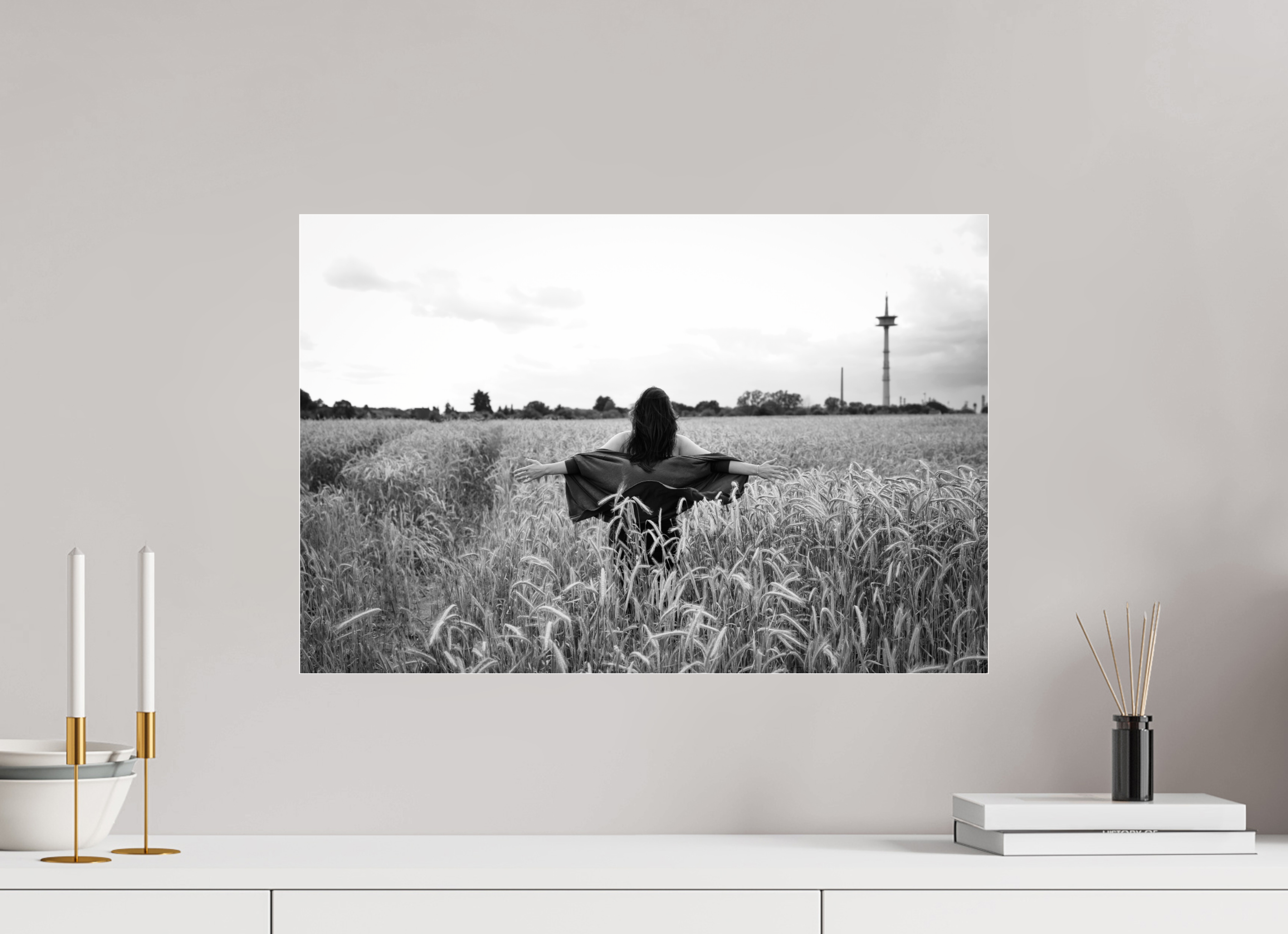 60 x 40 cm, Photo Print Under Acrylic Glass Facing Wind