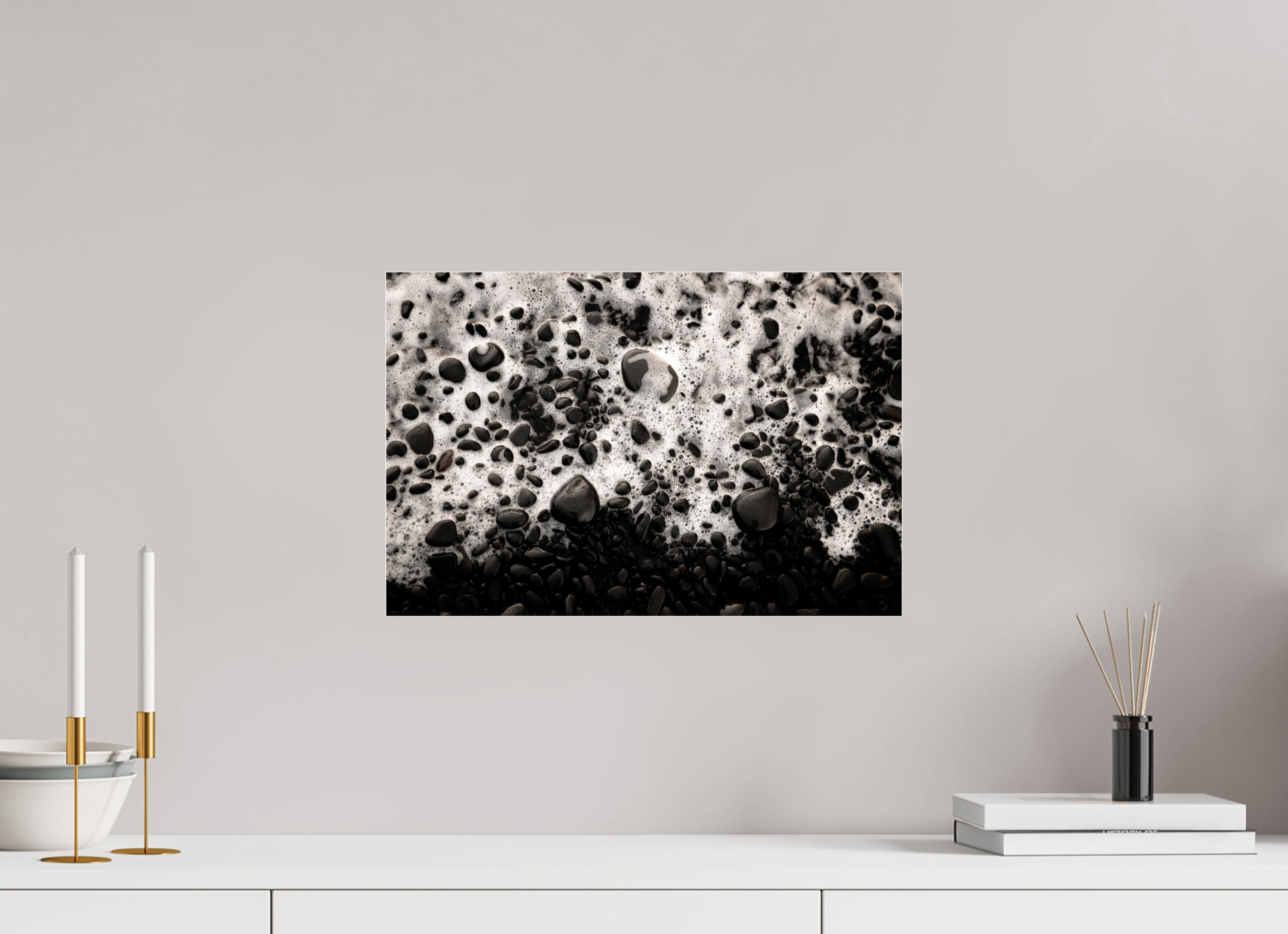 45 x 30 cm, Photo Print Under Acrylic Glass Stones III