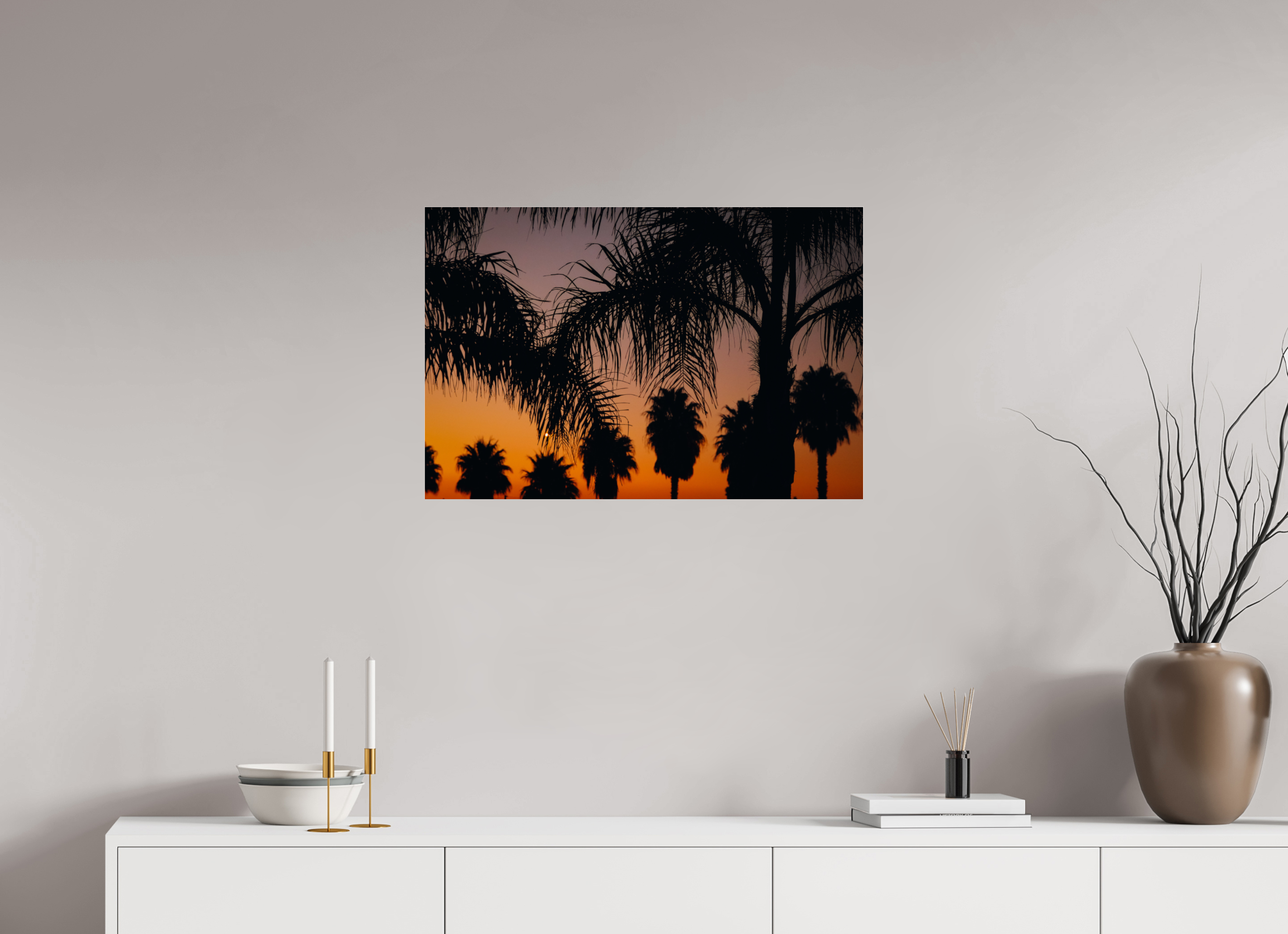 75 x 50 cm, Photo Print Under Acrylic Glass Spanish Sunset III