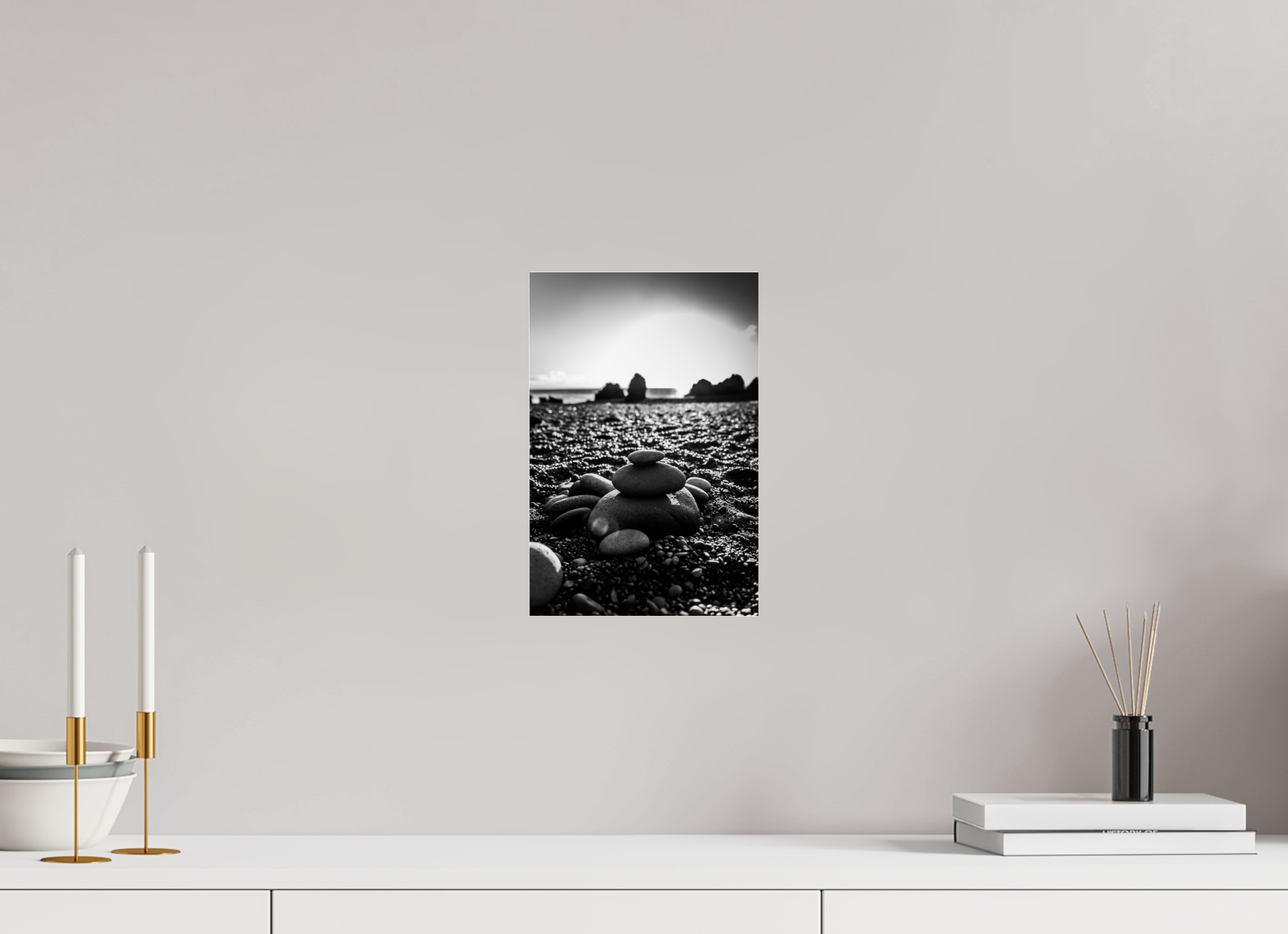 20 x 30 cm, Photo Print Under Acrylic Glass Stones I