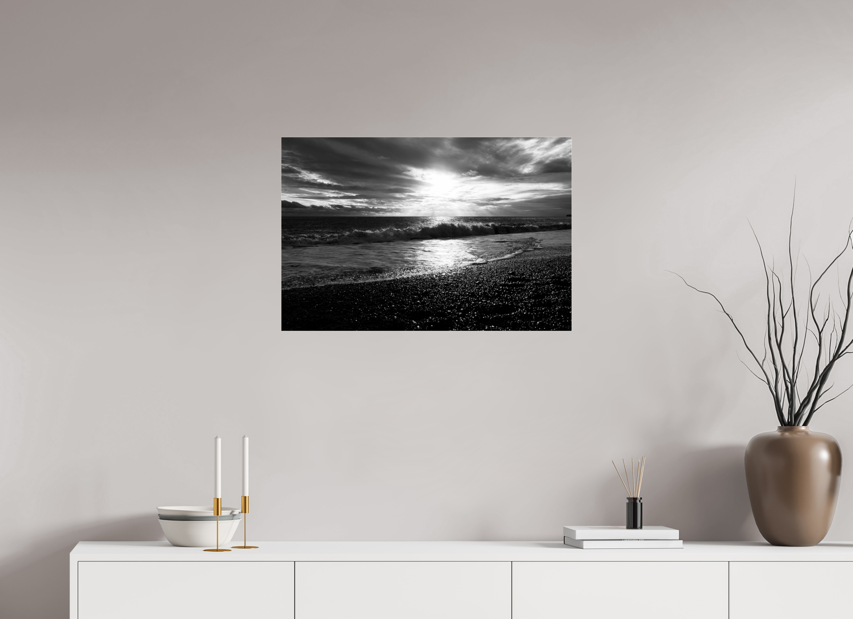 75 x 50 cm, Photo Print Under Acrylic Glass Waves I
