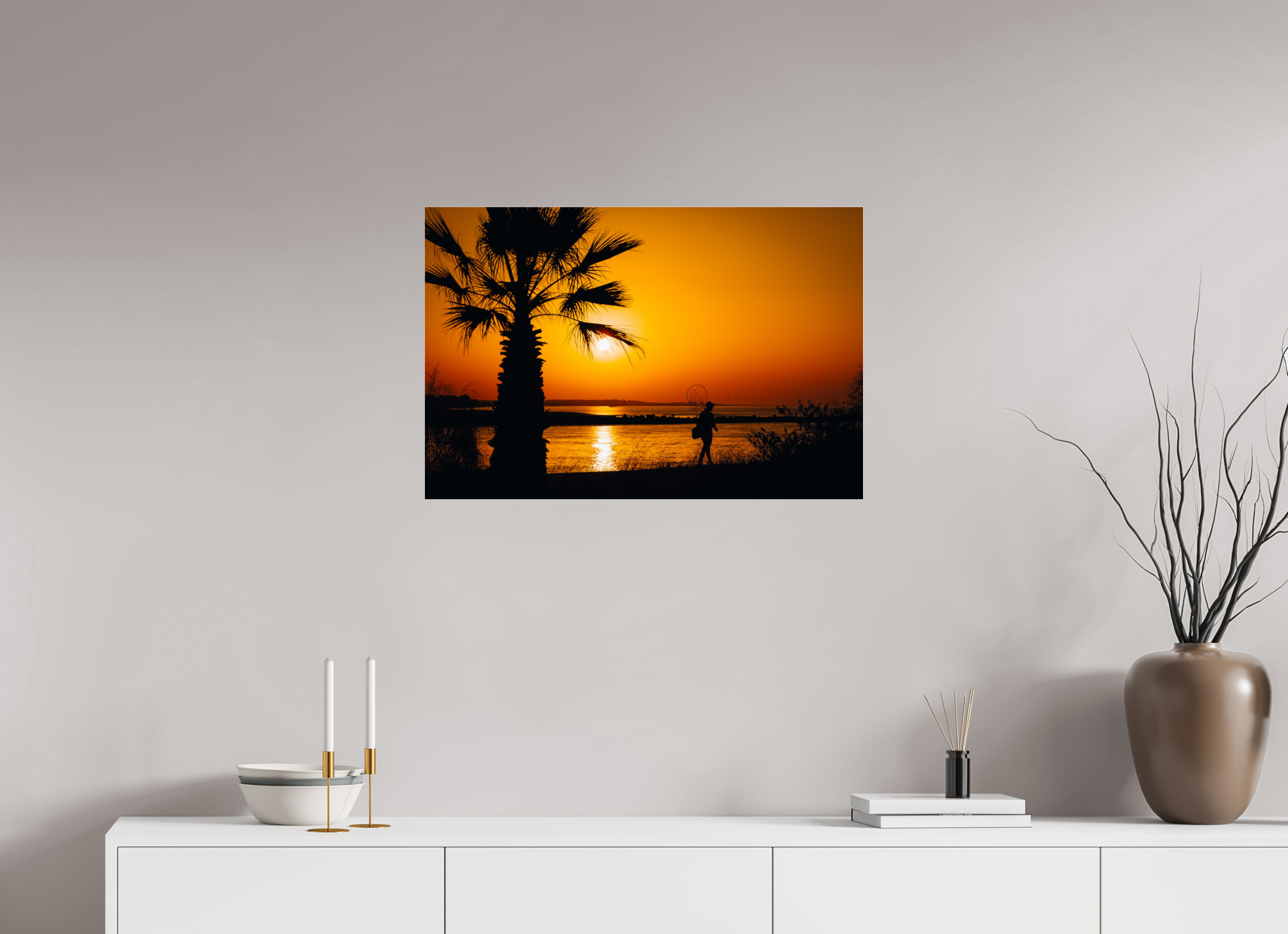 75 x 50 cm, Photo Print Under Acrylic Glass Spanish Sunrise III