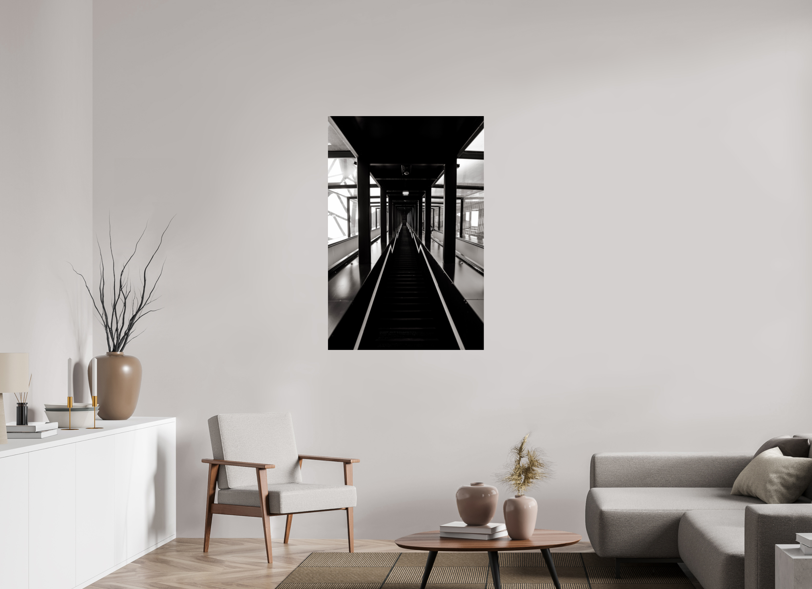 80 x 120 cm, Photo Print Under Acrylic Glass Symmetry I