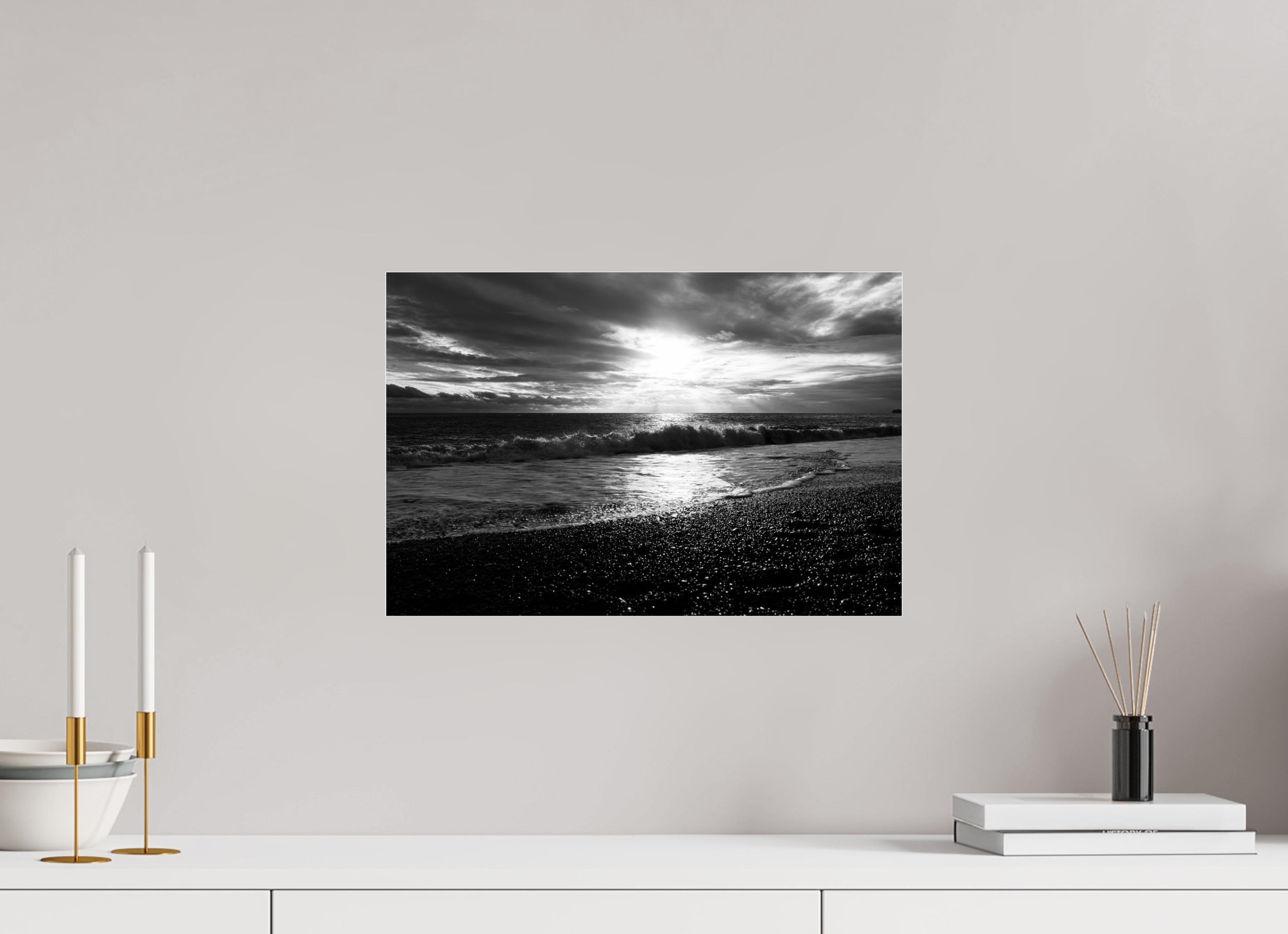 45 x 30 cm, Photo Print Under Acrylic Glass Waves I