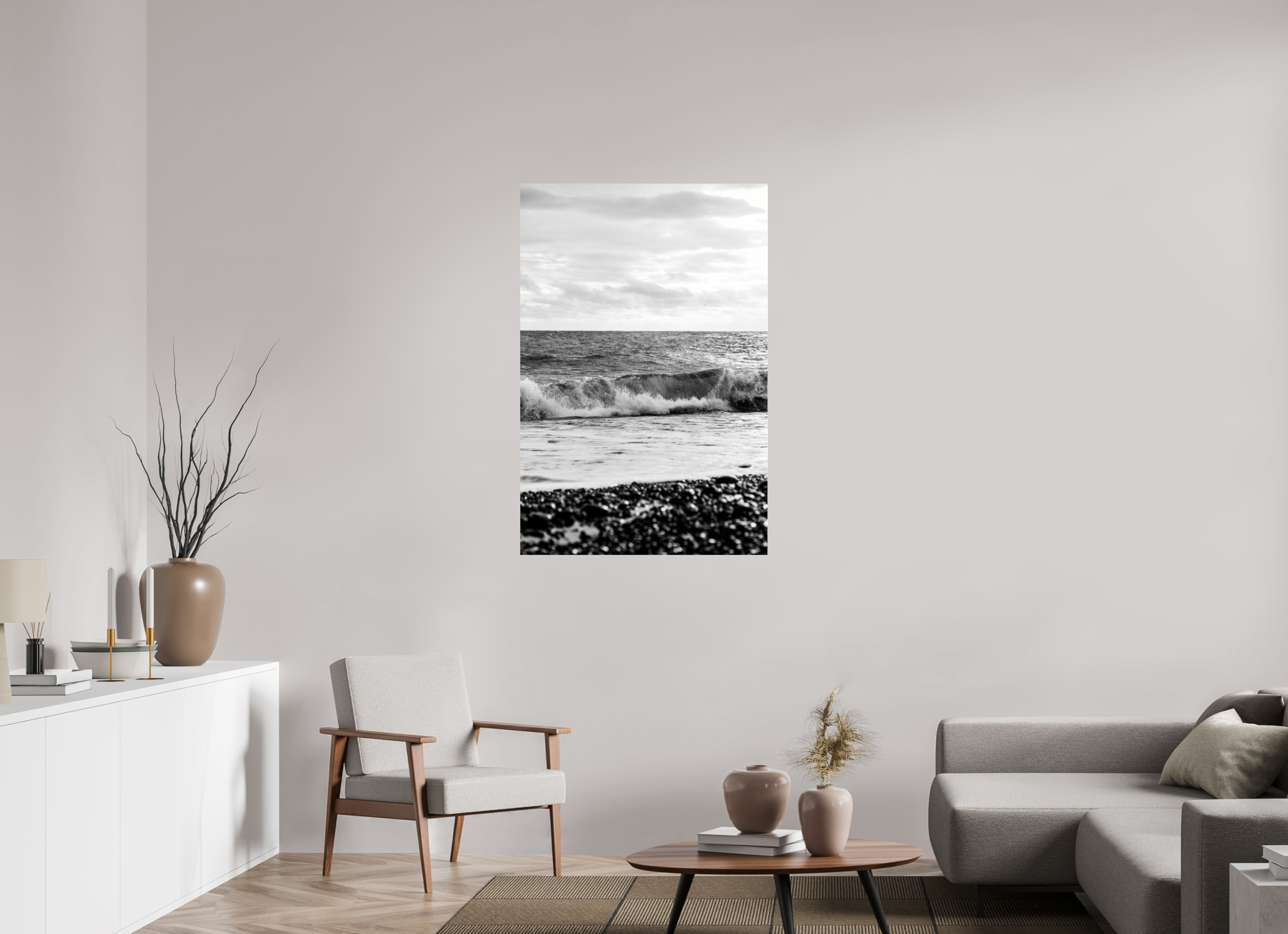 80 x 120 cm, Photo Print Under Acrylic Glass Waves II